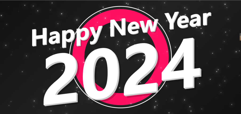 js+css3全屏2024新年快乐动画特效-校园博客